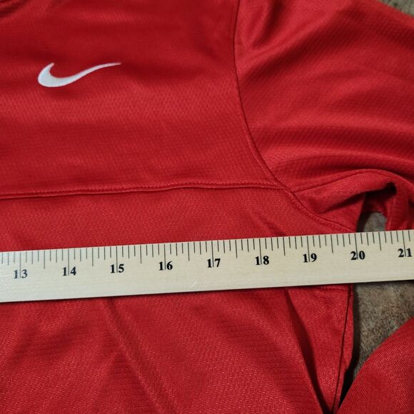 Nike Dri-Fit Golf Shirt – Men’s Small, Red, 1/4 Zip Long Sleeve, Unworn - Picture 8 of 10